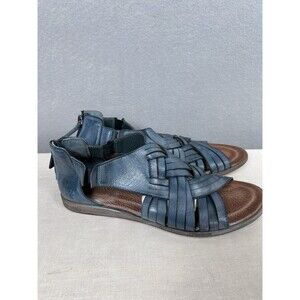 ROAN by BED STU Alacrity Sandals Women's Size 7.5 Blue Leather